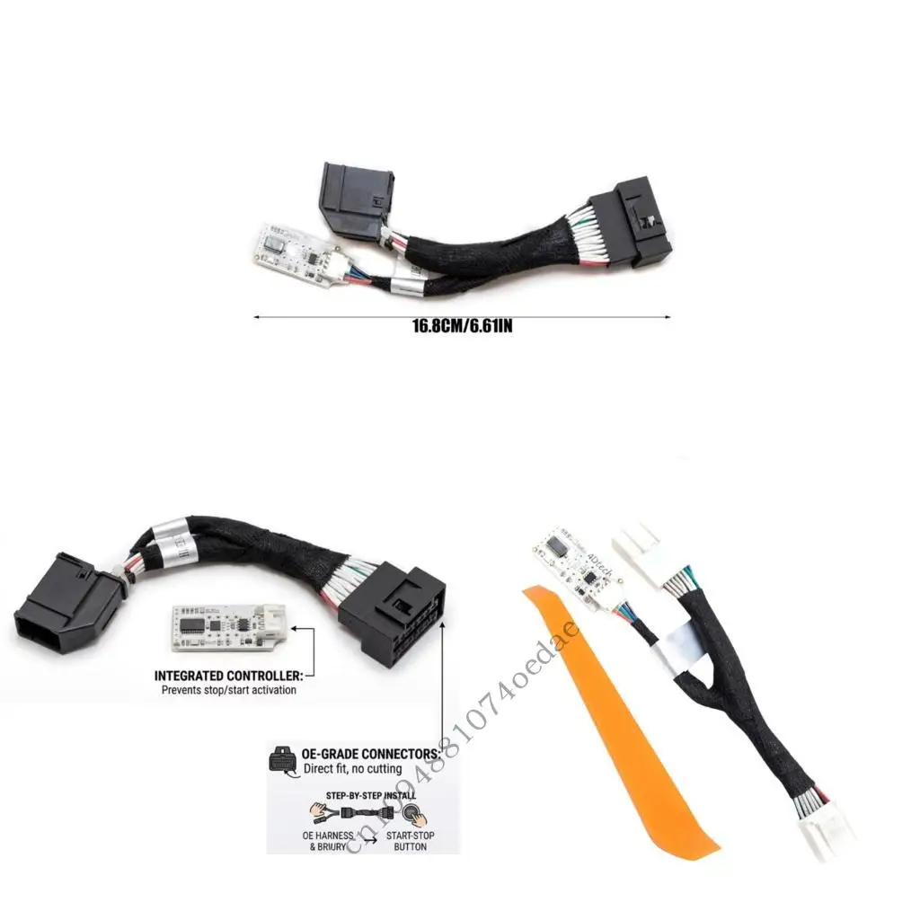 Routine Driving Start Stop Bypass Wire Set for 2019-2022 Wagon Fitment, 16.8 Cable with Quick Install Layout for Daily Use