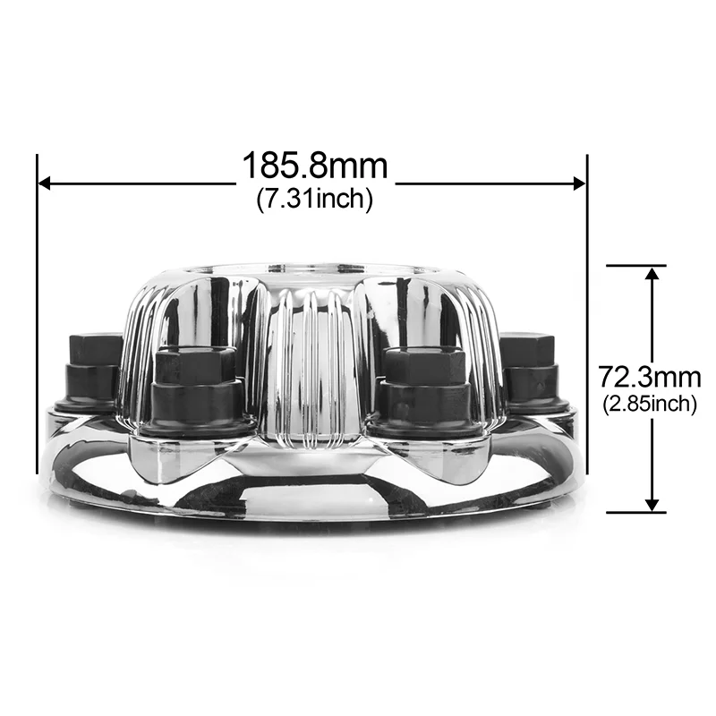 1pc 185.8mm/7.31in 87mm/3.3in Car Wheel Center Cap Silver For #22837059 #15006331 Rim Hub Cover Car Refit For Auto Accessories