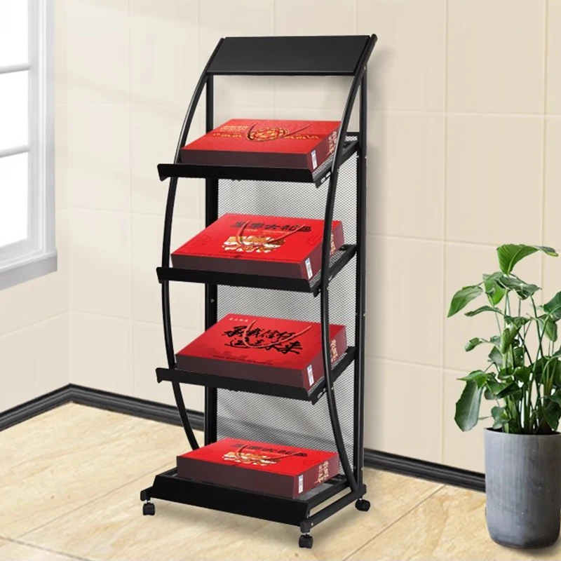 أرضية مبيعات رف الصحف - كتاب منشورات قائم لتخزين الكتيب العمودي رف تخزين الورق أثاث المكاتب FYMR