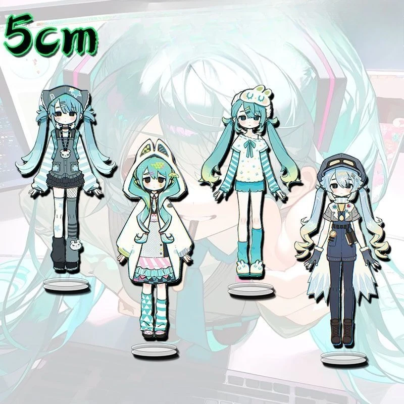 

Hatsune Miku Acrylic Stand Figure Hatsune Miku -Project DIVA- Anime Peripheral Cute Q-version Exquisite Room Desktop Ornament