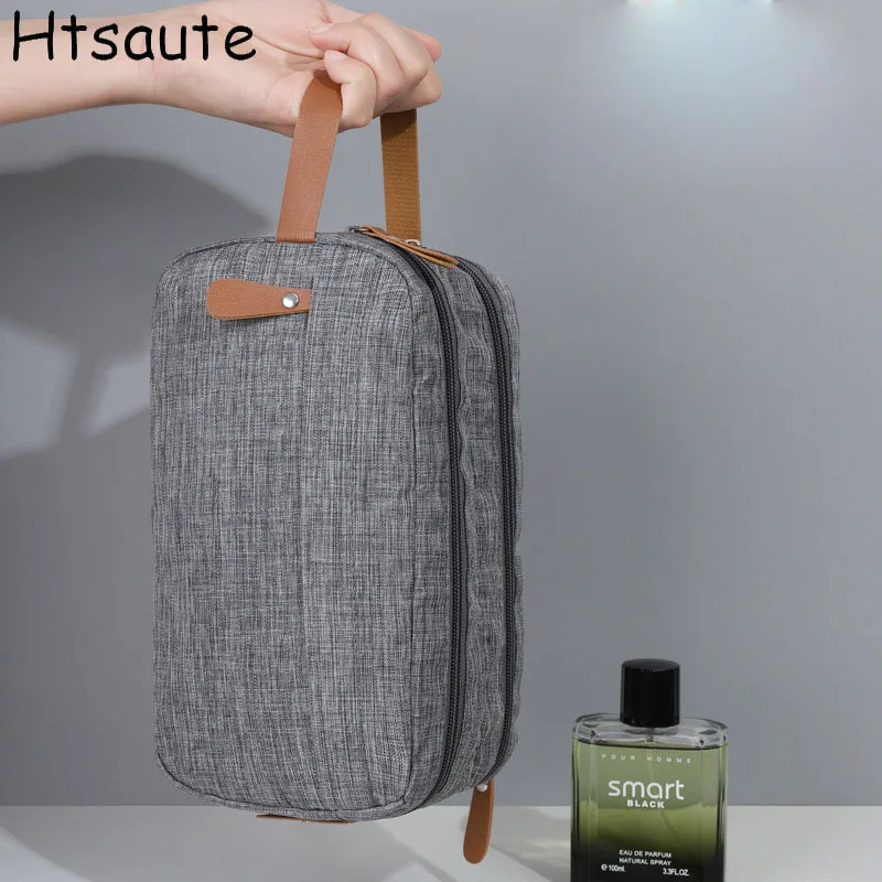 

Hot Selling Women Makeup Bags Large Capacity Travel Toiletry Hanging Organizer Kit Cosmetic Bag Double Zippers Large Storage Bag