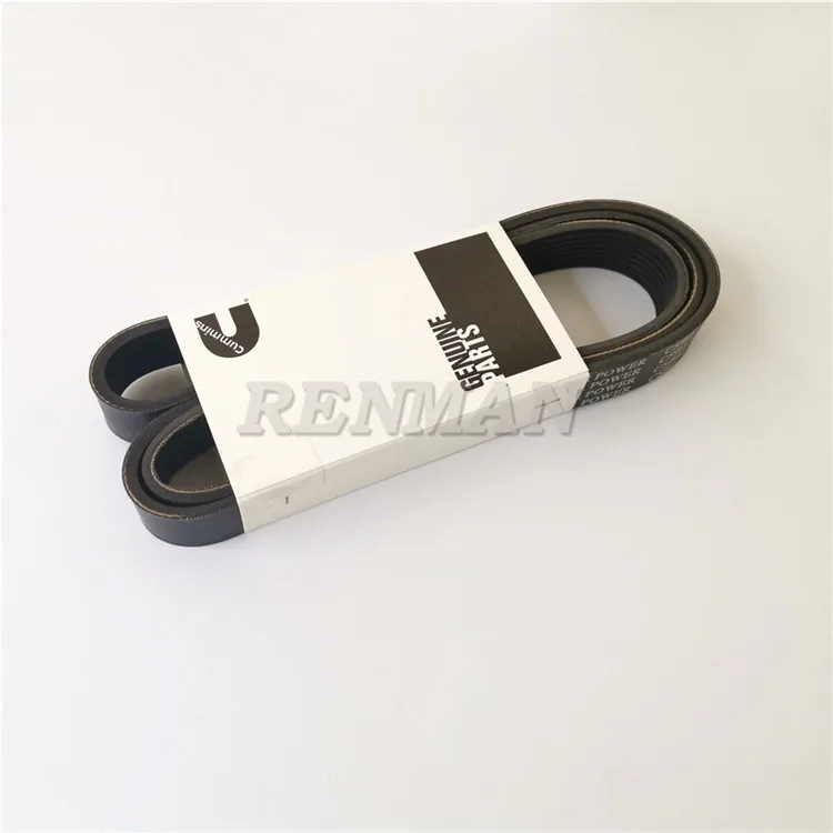 

2Pcs Cummins QSB Engine Fan Belt 8PK1615 Road Roller Construction Machinery Parts Multi-slot Belt