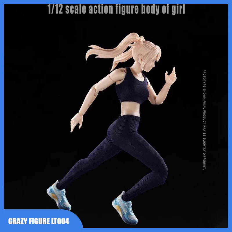 

1/12 Scale Crazy Figure Lt004 Collectible Figure Kawaii Double Ponytail Sport Anime Girl Body Women Soldier In Stock