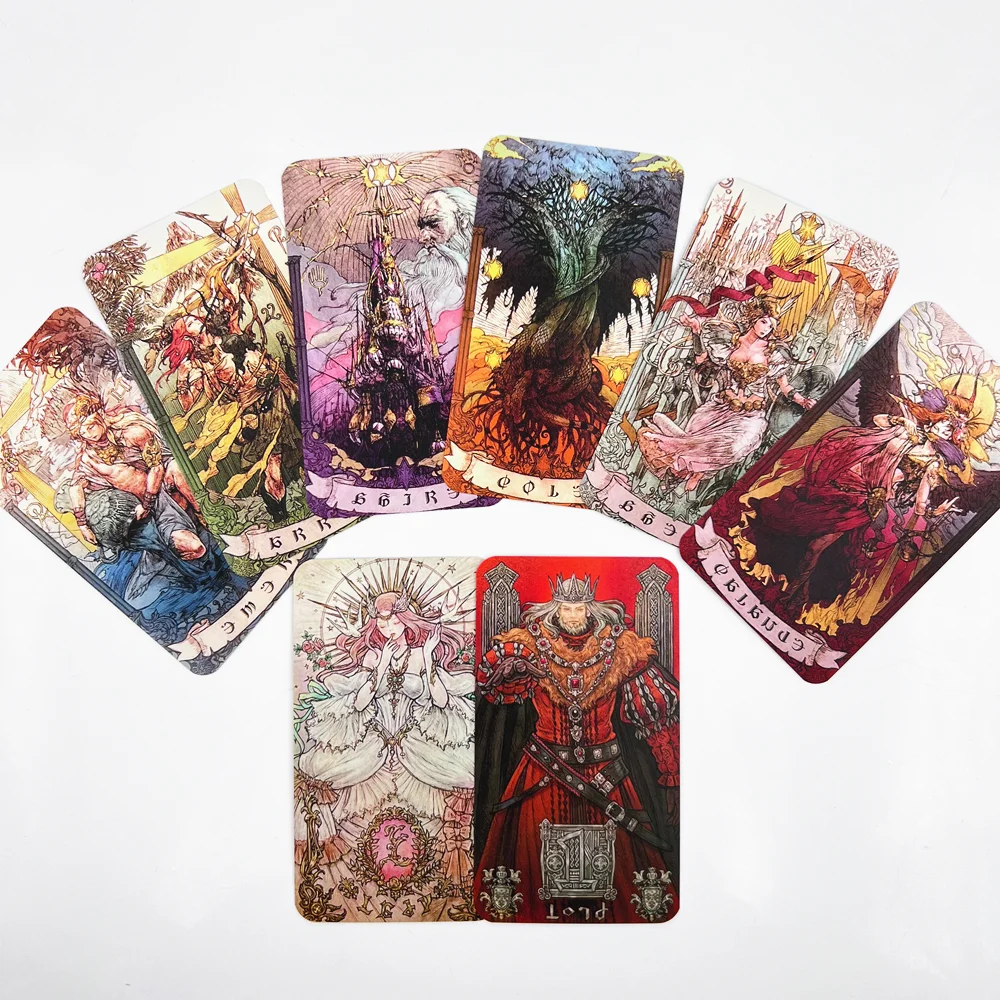 Game Final Fantasy Astrologer Secret Card Cosplay Tarot Prop Full Set Divine Cards Board Game Accessories Halloween Party Props