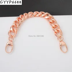 rose gold 22mm thick Aluminum chain Light weight bags strap bag parts DIY handles easy matching Accessory Handbag Straps Bag