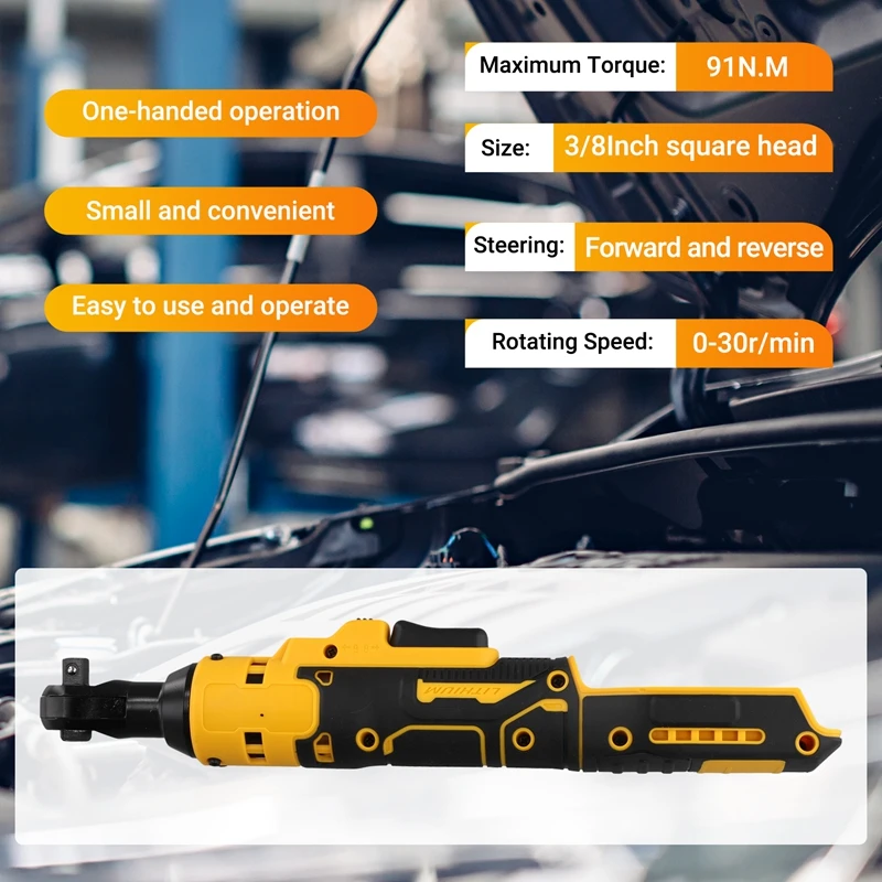 مفتاح ربط بسقاطة كهربائي 91N.M سائق لاسلكي 3/8In تأثير إزالة المسمار الجوز أدوات كهربائية للبطارية