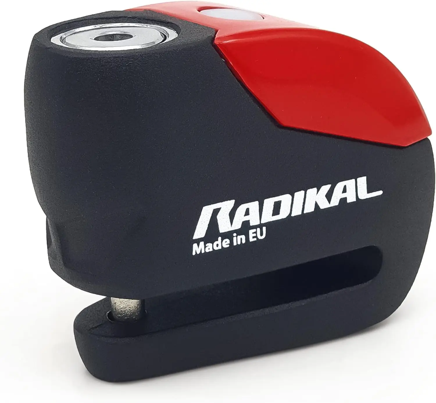 RADIKAL RK9 Disc Lock Alarm 120db ON Button, More Visible, Warning Fonction, 100% Waterproof, Full Metal, Universal Anti Theft