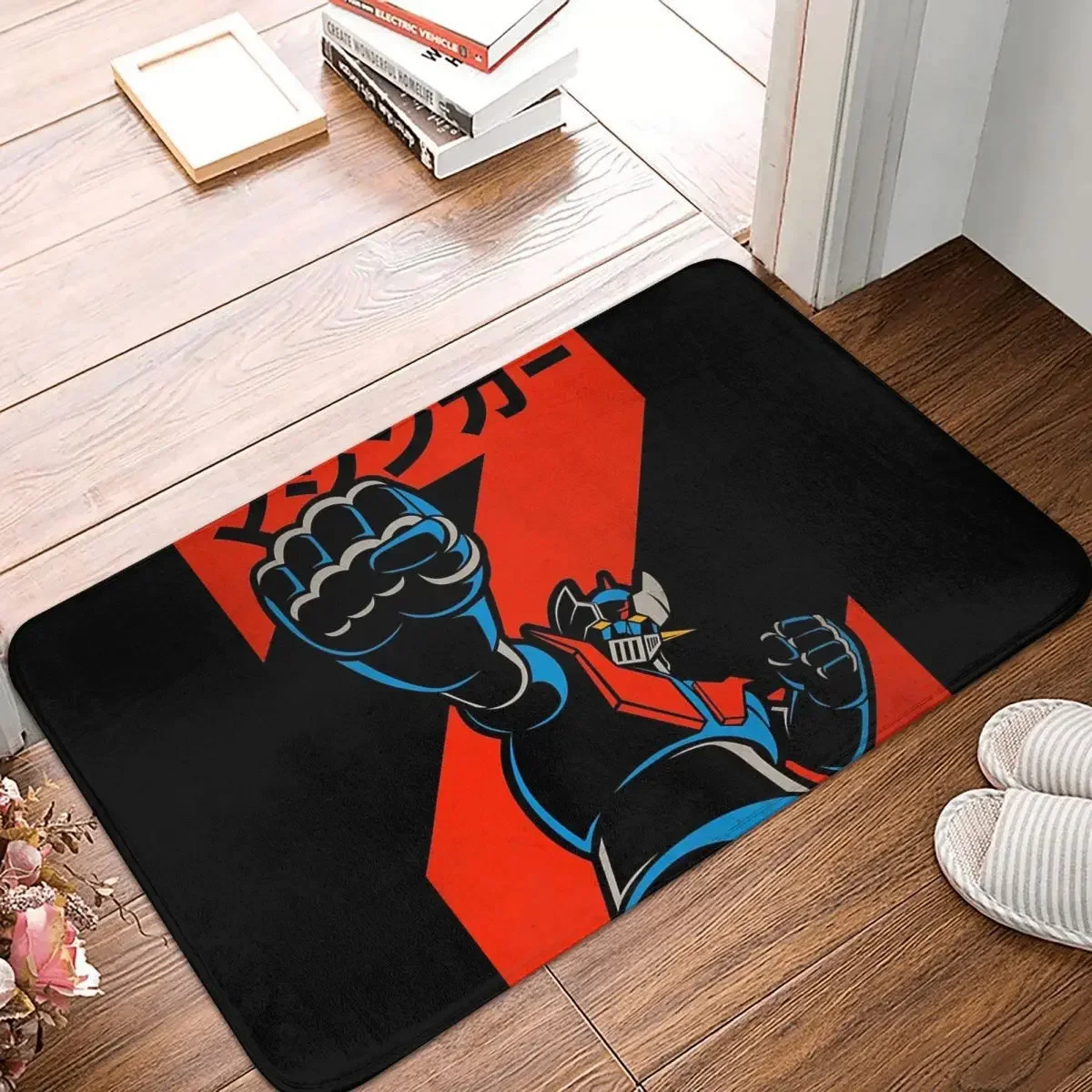 Mazinger Z Goldorak Actarus Grendizer Mask Doormat Rug Carpet Mat Footpad Polyester Non-slip Front Room Corridor Kitchen Bedroom