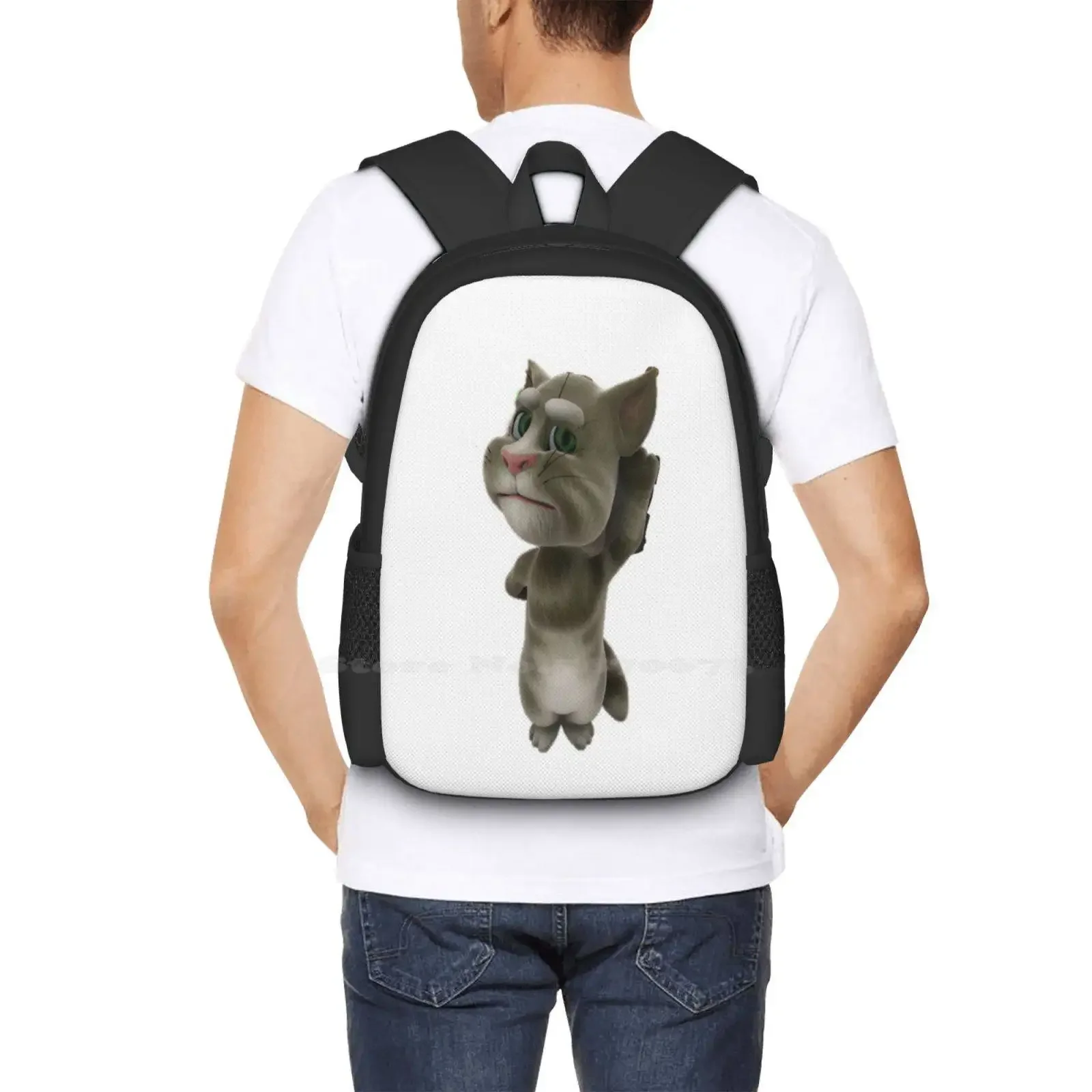 بلدي يتحدث توم قسط تي شيرت رائجة البيع المدرسية على ظهره حقائب الموضة حفلة عيد ميلاد أطفال أطفال الرسوم المتحركة ألعاب أطفال أطفال