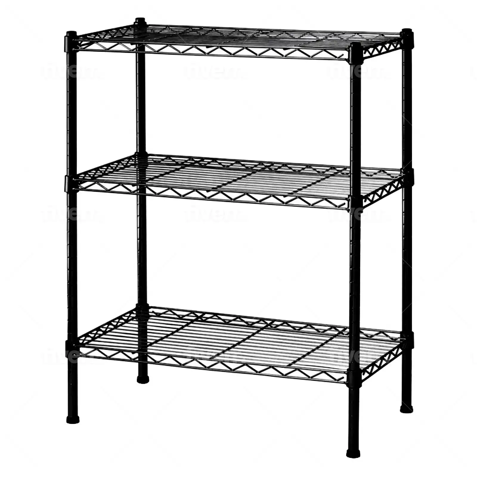 

Easy Assembly 24"W X 14"D X 30"H 3-Shelf Shelving Unit, Black Garage Organizer Prateleiras Shelf