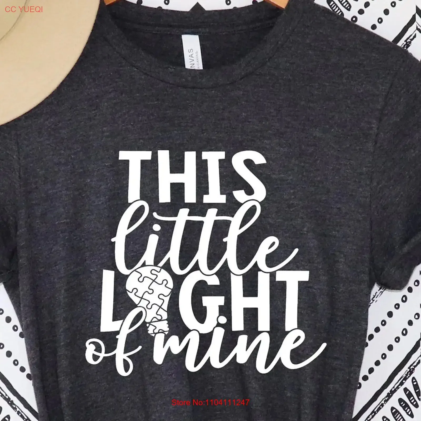 This Little Light Of Mine Autism Awareness Teacher shirt SPED T it up Blue tee gift Speaks vintage Washed Breathable
