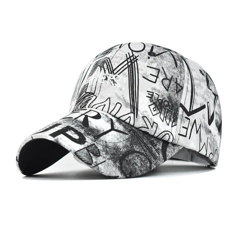 

Letter Graffiti Women s Dad Cap Sun Hat Cotton Baseball Cap