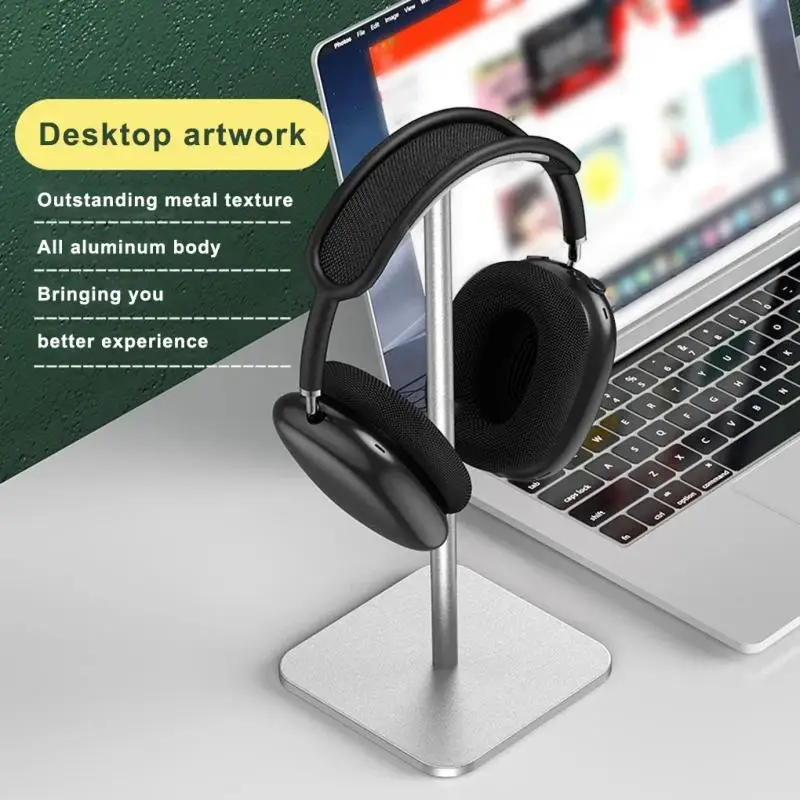 Wireless Aluminium Alloy  Earphone Holder Head Mounted Earphone Hanger Can Store for Apple Airpods Max Razer Sony Earphone Stand