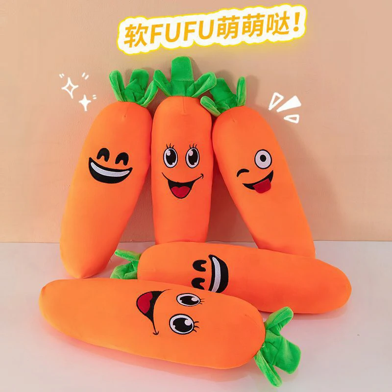 

Kawaii Plush Toy Carrot Pillow Soft Stuffed Doll for Kids Birthday Gift Washable Long Cuddly Teddy Bear Cute Leg Hug Cushion