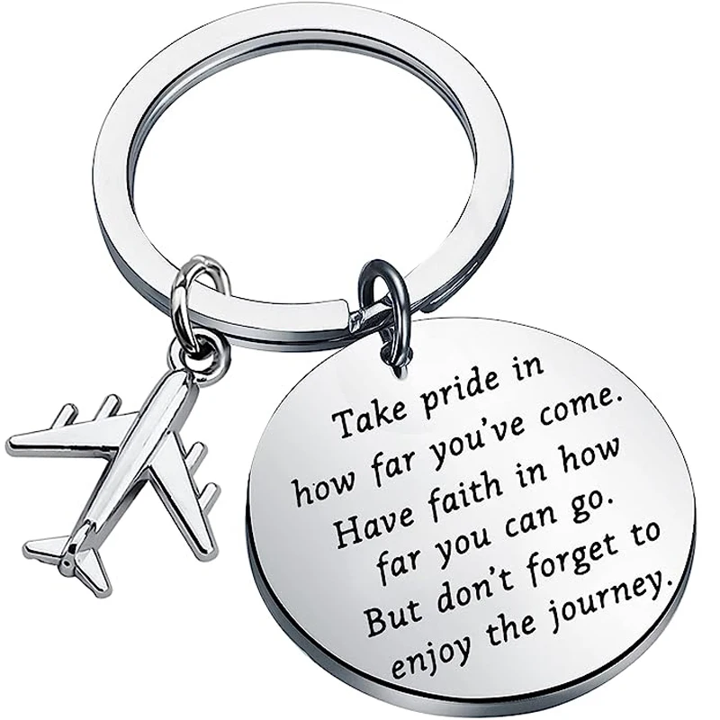 Airplane Keychain Pilot Gift Future Pilot Gift New Pilot Flight Attendant Graduation Gifts Aviation Crew Gifts
