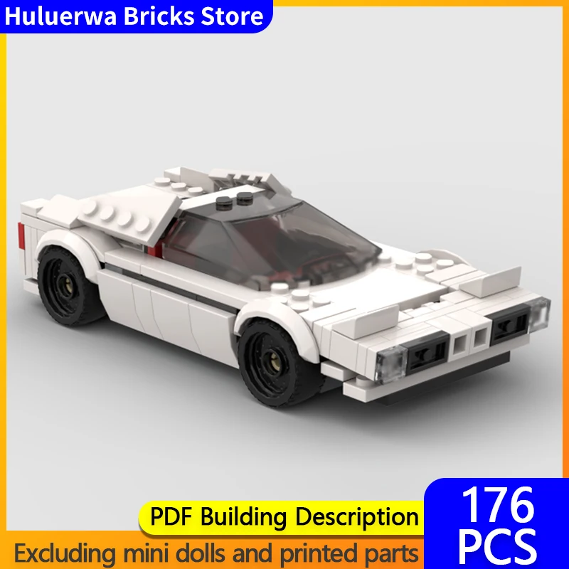 

Модель городской автомобиль MOC, строительные кирпичи M1, дорожный двухдверный спортивный автомобиль, модульная технология, подарки, праздник, сборка, детские игрушки, костюм