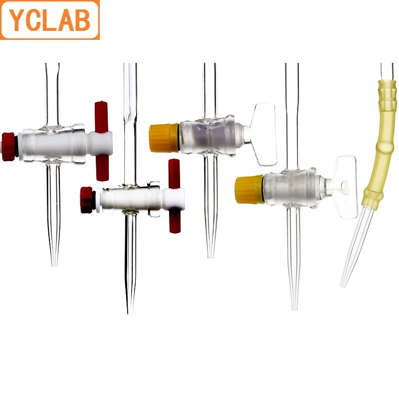 YCLAB 10mL Glass Burette for Acid & Alkali Class A Laboratory Chemistry Equipment