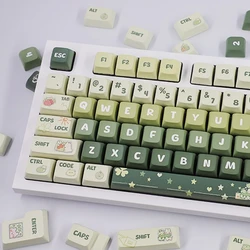 133 keys Light Green PBT Keycap 5 Sides DYE-SUB XDA Profile Customized Keycaps For Cherry MX Switch Gamer Mechanical Keyboards