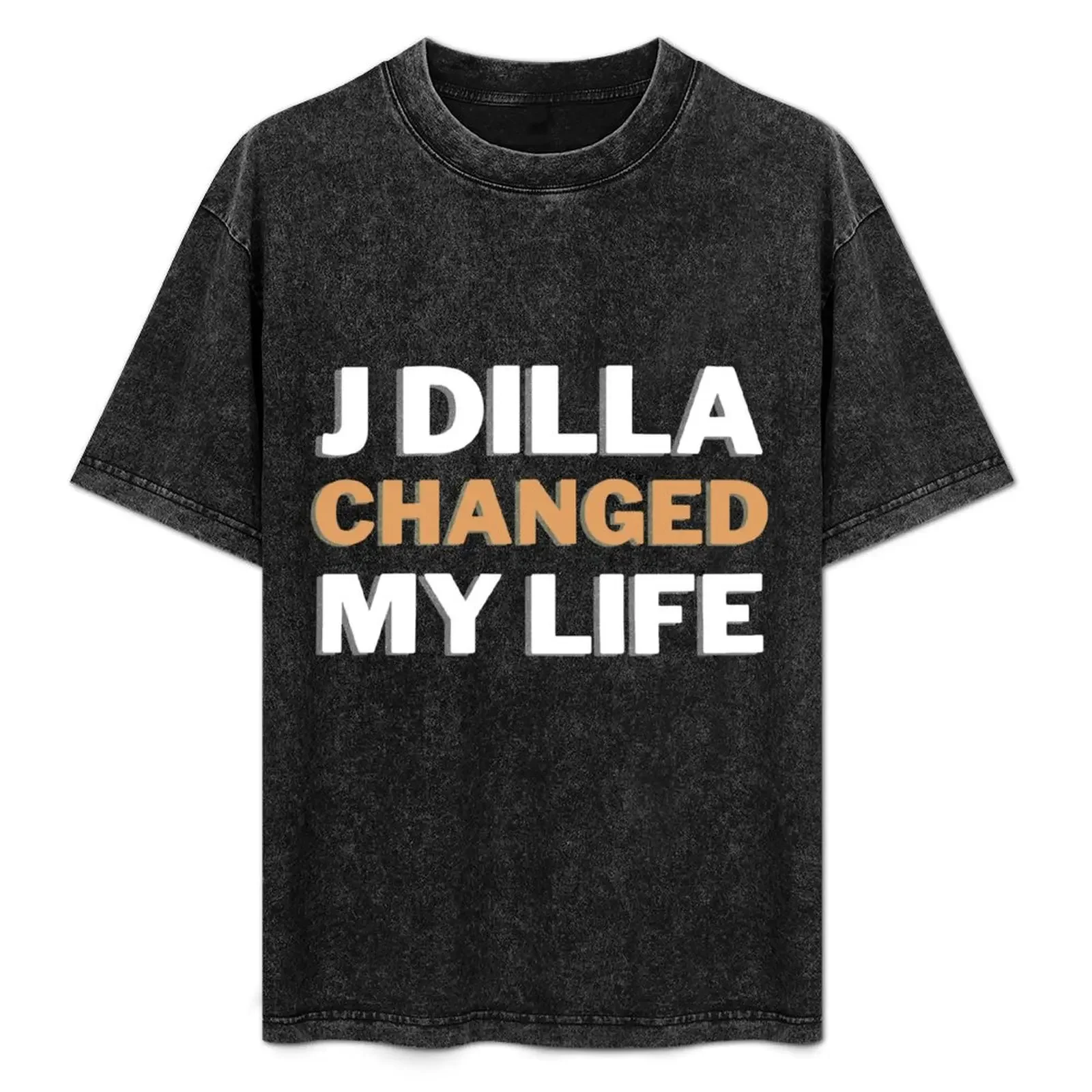 

J DILLA Changed my Life | JAY DEE T-Shirt plus size clothes cheap stuff Clothing mens graphic t-shirts hip hop