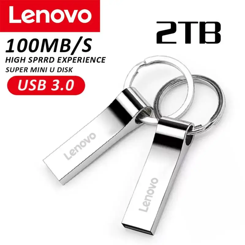 

Флэш-накопители Lenovo 2 ТБ Usb 3,0, высокоскоростной металлический флеш-накопитель, 1 ТБ, 512 ГБ, 256 ГБ, портативный Usb-накопитель, Водонепроницаемая Usb-флэш-карта