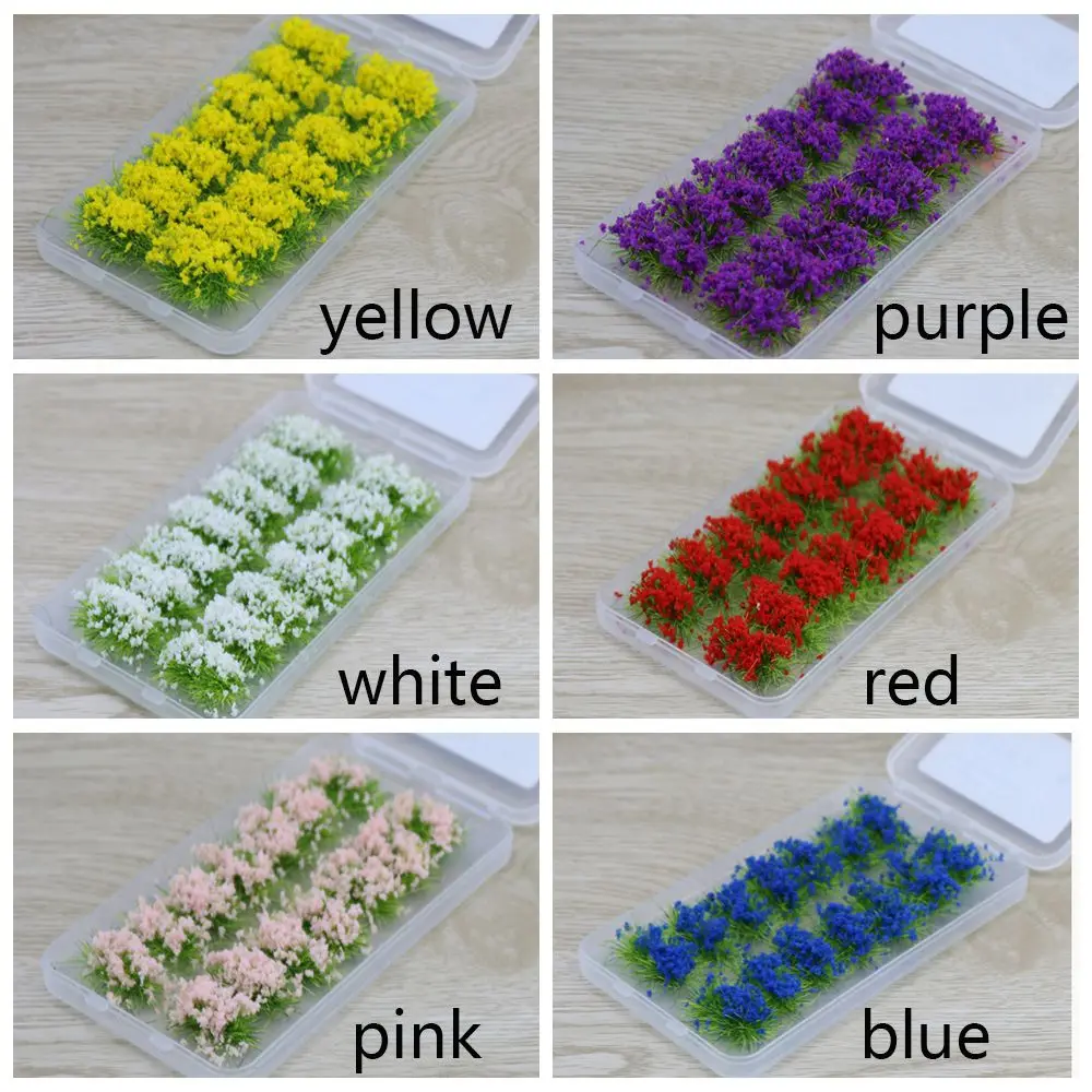 14 قطعة مادة يدوية مادة خارجية عش زهور نباتي نموذج بناء رملي #6