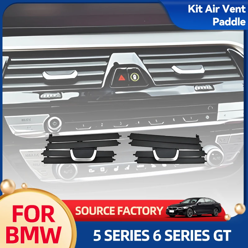 

Car Towel Hot Air Conditioning Vents And Center Vents Repair Kit Air Vent Paddle Middle For BMW For 5 Series For 6 Serie