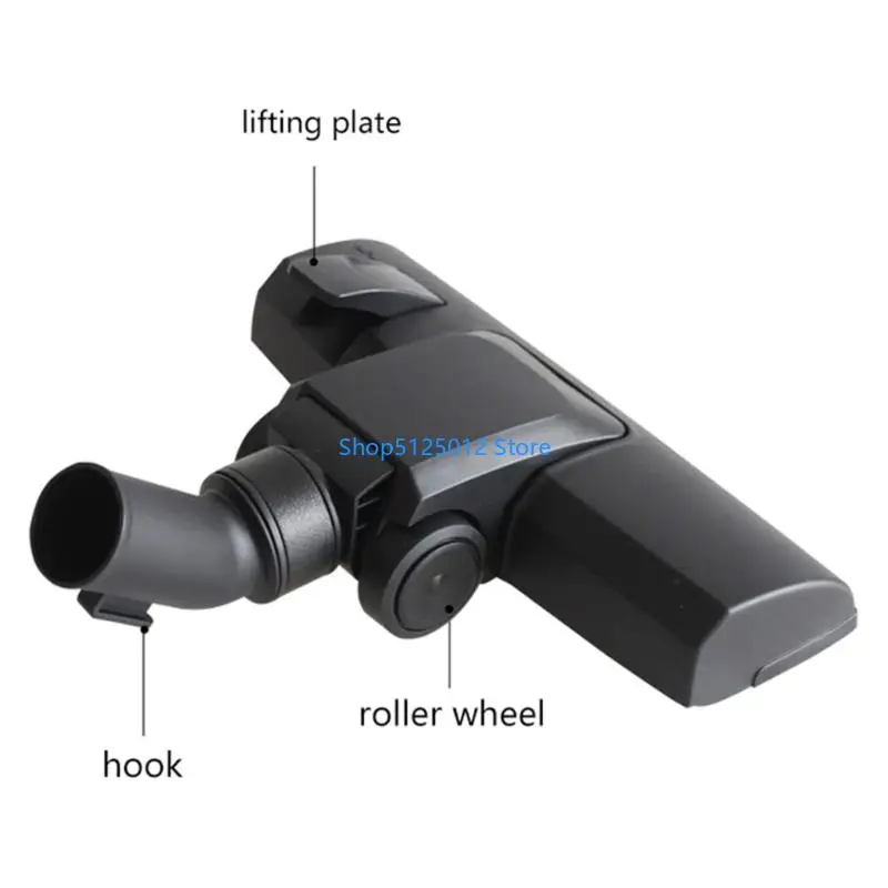 G8TC Vacuum Cleaner Replacement Floor Attachment with 35mm Inner Diameter, Plastic Brush Head and Release Plate for Routine Home