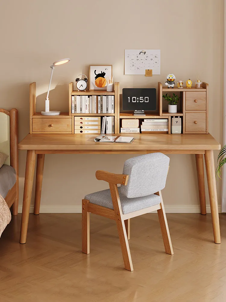 All Solid Wood Desk, Against The Wall Table, Home Study Table, Small Apartment, Bedroom Study, Adult Simple Computer Desk