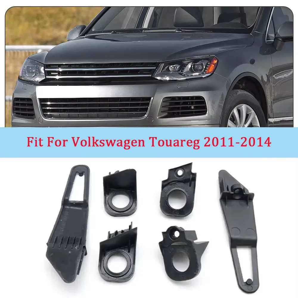 

1 pair Car Headlight Bracket Repair Kit 7P0998225 7P0998226 For Volkswagen Touareg 2011-2014 Black plastic Lamp Foot Lamp Claw