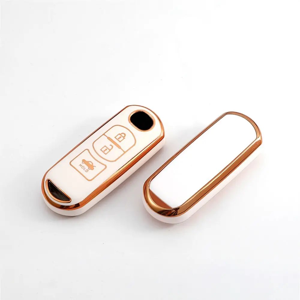 

Soft TPU Car Accessories Skin Shell Cover Remote Key Case Key Fob Cover Holder For Mazda 2 3 6|Atenza|Axela