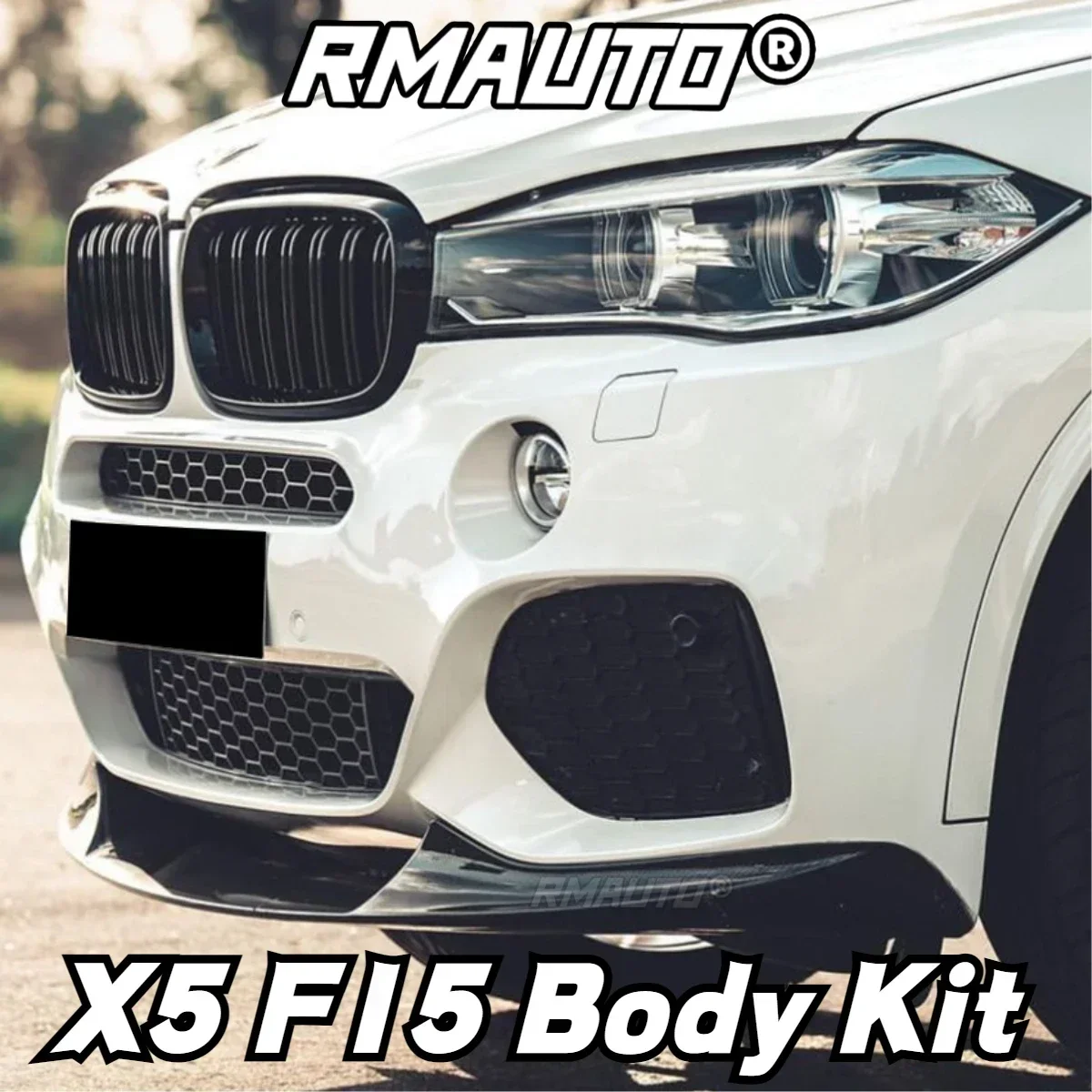 

For X5 F15 Body Kit Car Front Bumper Lip Splitter Diffuser Guard Grill For BMW X5 F15 M Sport 2014-2018 Car Accessories Body Kit