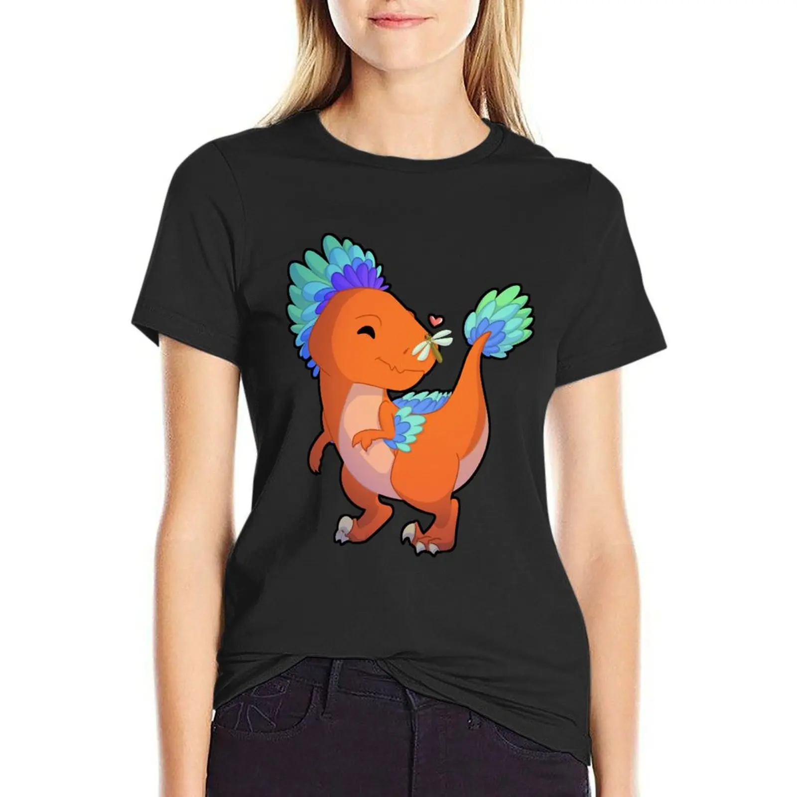 Prehistoric Pals T-Shirt lady clothes female Women's cotton t-shirt