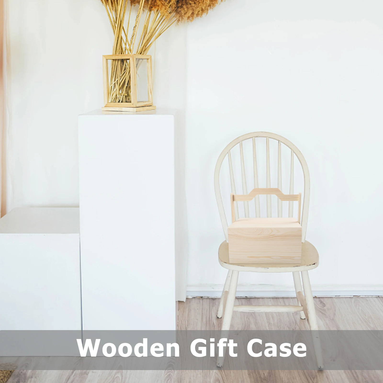 

Wooden Storage Box Large Capacity Handheld Environmental Smooth Surface Coin Photo Souvenir Organizer Portable Gift Case Sewing
