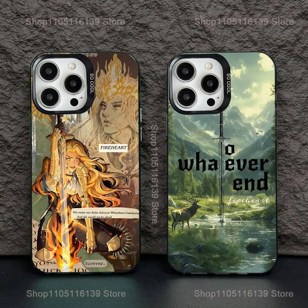 

T-Throne Of Glass Phone Case For iPhone 16,15,14,13,12,11,Pro,XS,Max,Plus,Mini,SE Black Candy Matte Shockproof Cover