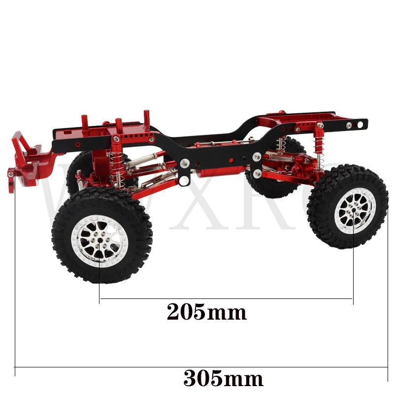 Full Metal CNC Portal Axle Frame Chassis Kit with 2 Speed Gearbox for 1/12 MN MN98 D90 D91 D99 MN90 MN99S RC Car Upgrade Parts