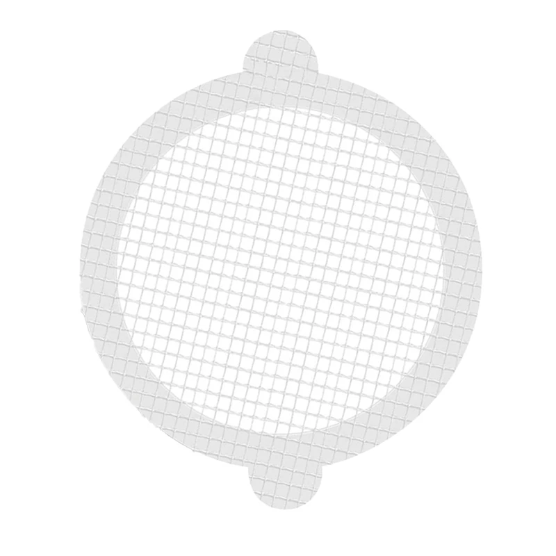 100PCS 4.3Inch Circular Shower Drain Hair Collector Disposable Shower Drain Hair Catcher Mesh Sticker,Shower Drain Cover