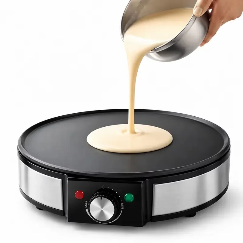 for OEM Electric Pancake Maker and Pan with Temperature Control Non-stick Coating Automatic Function for Pancakes