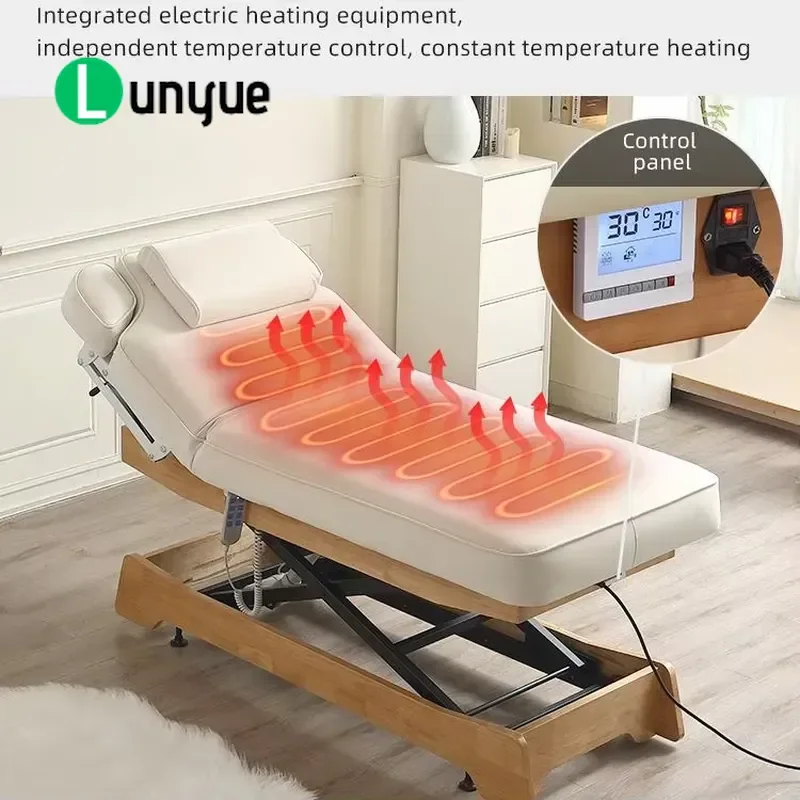 Height Adjustable Electric Facial Bed Spa Treatment Table for Medical Spas Beauty Salons Massage Therapy Portable Durable