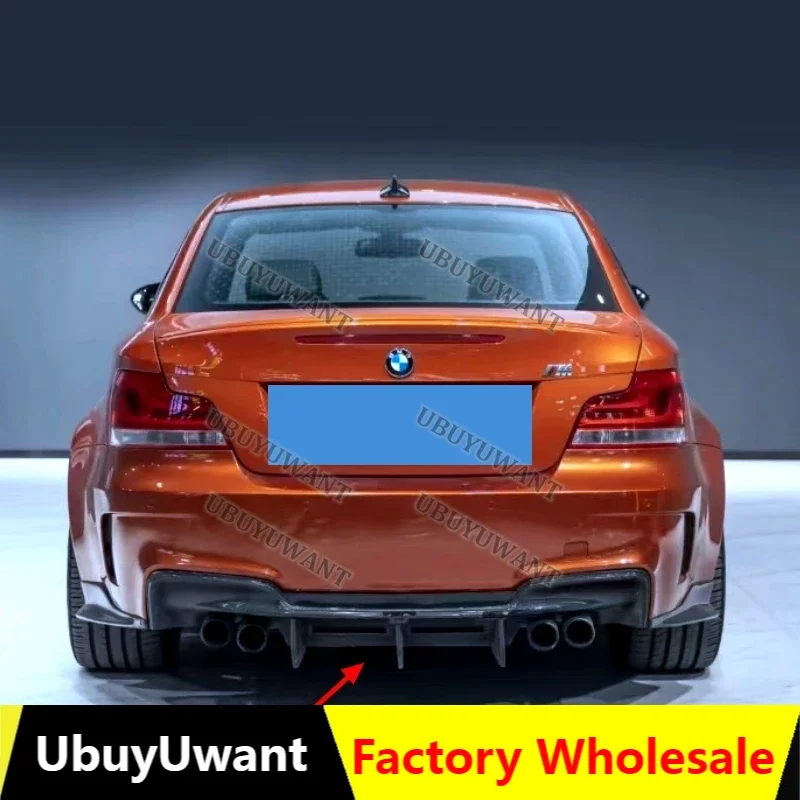Для BMW E82 1Series 1M Coupe E82 120d 135i Автомобильный задний бампер, спойлер, диффузор 2007-2013, настоящий углеродное волокно/черный задний диффузор Для BMW E82 1Series 1M Coupe E82 120d 135i Автомобильный задний бампер, спойлер, диффузор 2007-2013, настоящий углеродное волокно/черный задний диффузор
