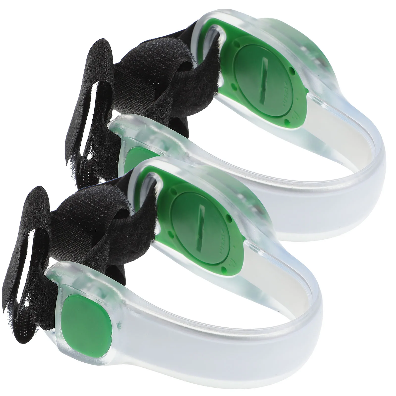 

2pcs LED Sports Armbands Glow Wristbands Reflective Bands for Cyclists Green Outdoor Camping Hiking Safety Equipment
