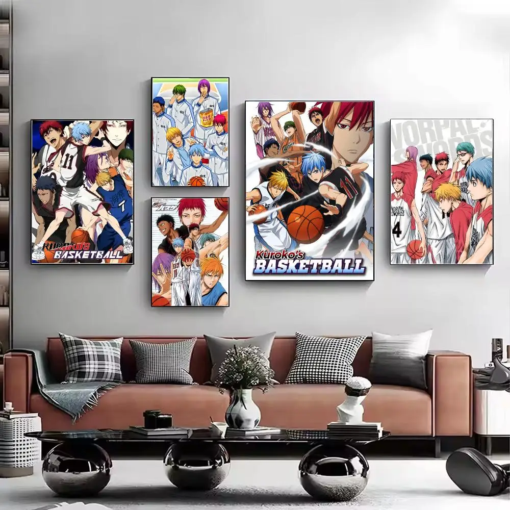 k-Kuroko n-No b-Basket Poster HD Wall Art Aesthetic Home Decor for Living Room Bedroom Café Office Stylish Gift