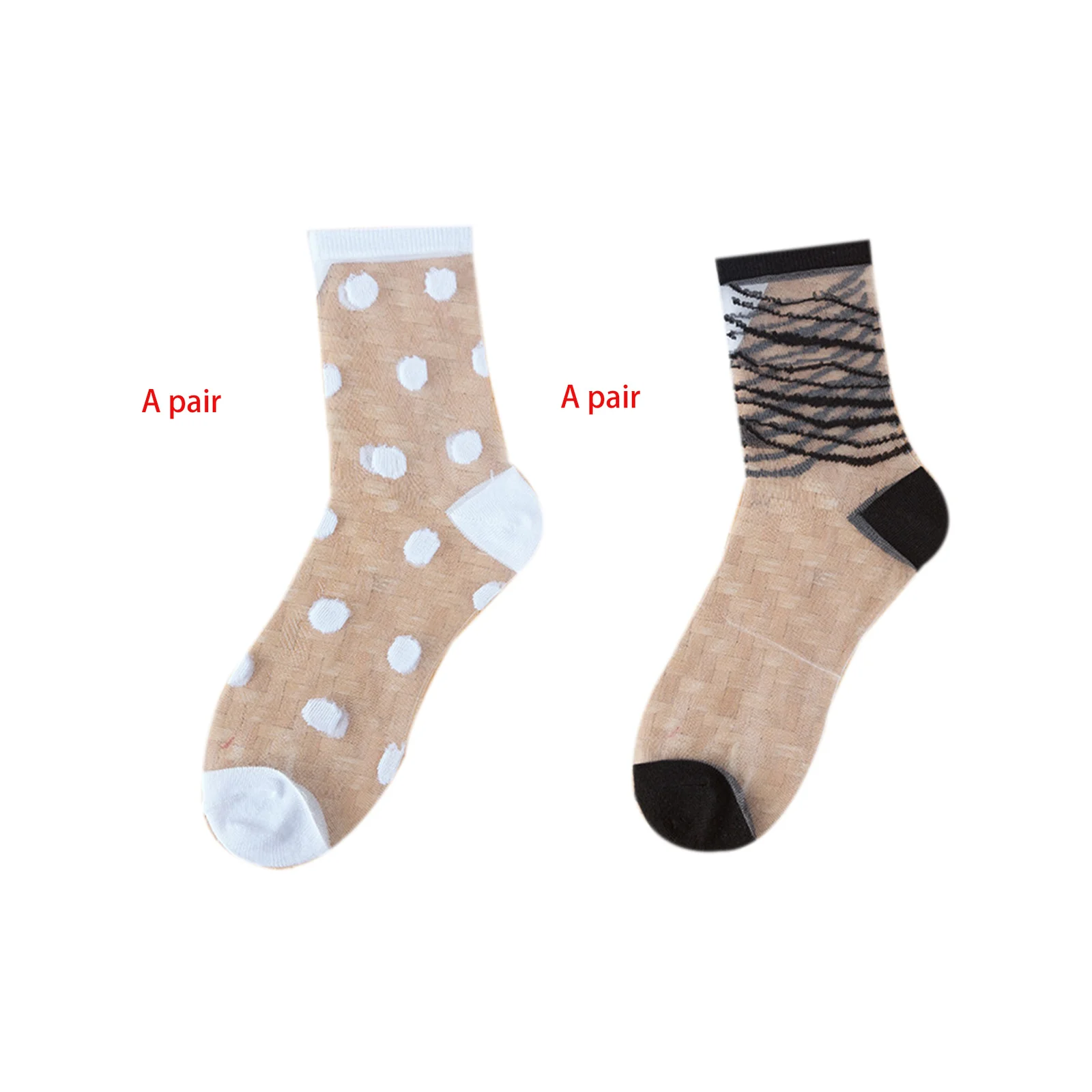 combinazione-di-calze-sottili-trasparenti-in-vetro-e-calze-in-cristallo-per-la-primavera-e-l'estate-puntini-bianchi-strisce-diagonali-nere