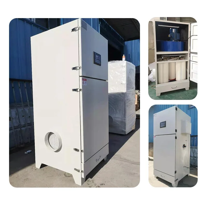 Single Unit Pulse Bag Filter Dust Collector For Laser Cutting Grinding Polishing Dust Collection System