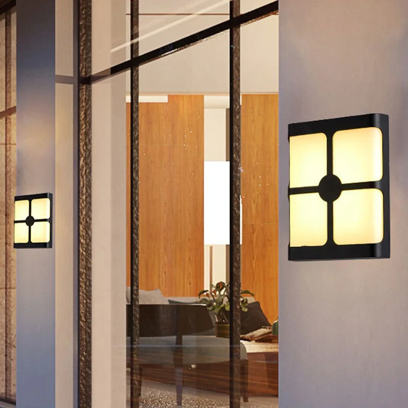 

DINDALLED Modern Outdoor LED Waterproof Wall Light for Garden Balcony Corridor Entrance Bathroom Wall Sconce Decorative Lighting