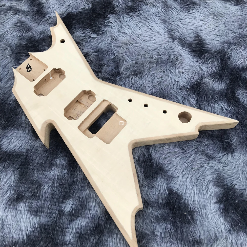 High-quality special-shaped electric guitar body semi-finished products with parts and accessories DIY electric guitar