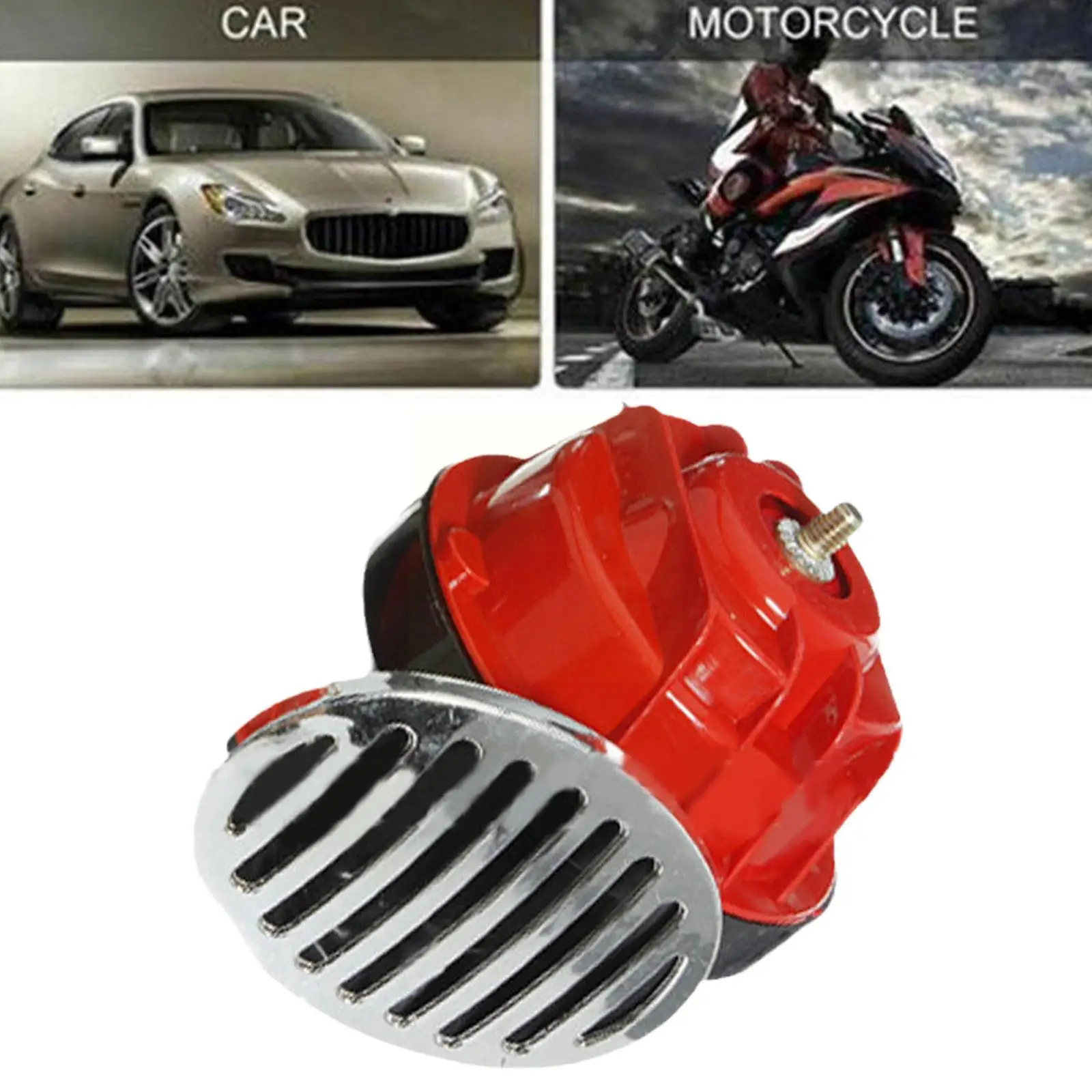 12V Car Air Horn Snail Electric Air Horn 300DB Marine Motorcycle Two-tone Car Horn Kit Marine Alarm Wholesale Signal Loud L0A3