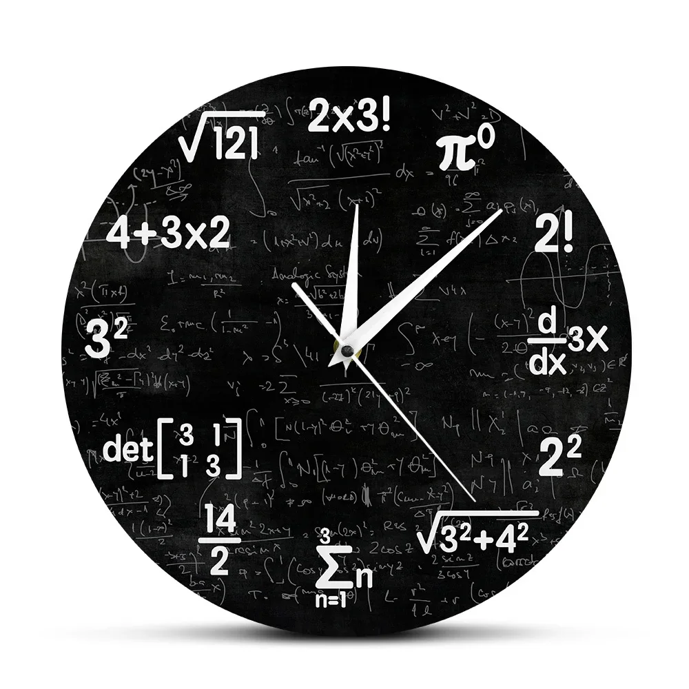 1pcs clock Mathematics and Stereotypes Mathematics Clocks Stereotype Murals Educational Gifts Teachers Decorate Classrooms