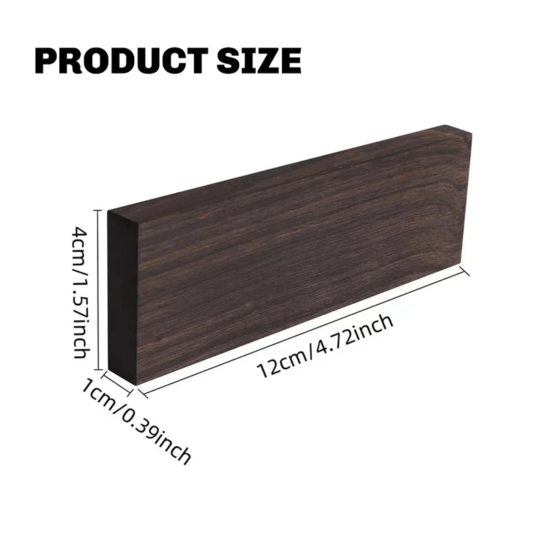 4 قطعة لم تنته خشب الأبنوس مجلس فارغ DIY بها بنفسك الغيتار اكسسوارات الغيتار الكهربائي الغيتار الموسيقى عازف الجيتار 120*40*10 مللي متر #5