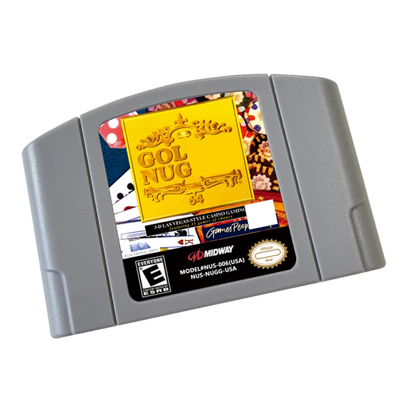 N64 games Cartridge-Golden Nugget 64NTSC Version Retro Games reconstructed