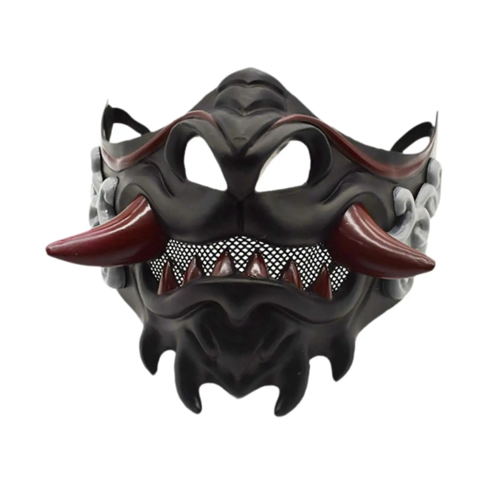 Samurai Mask Novelty Scary Costume Accessories for Stage Performance Halloween
